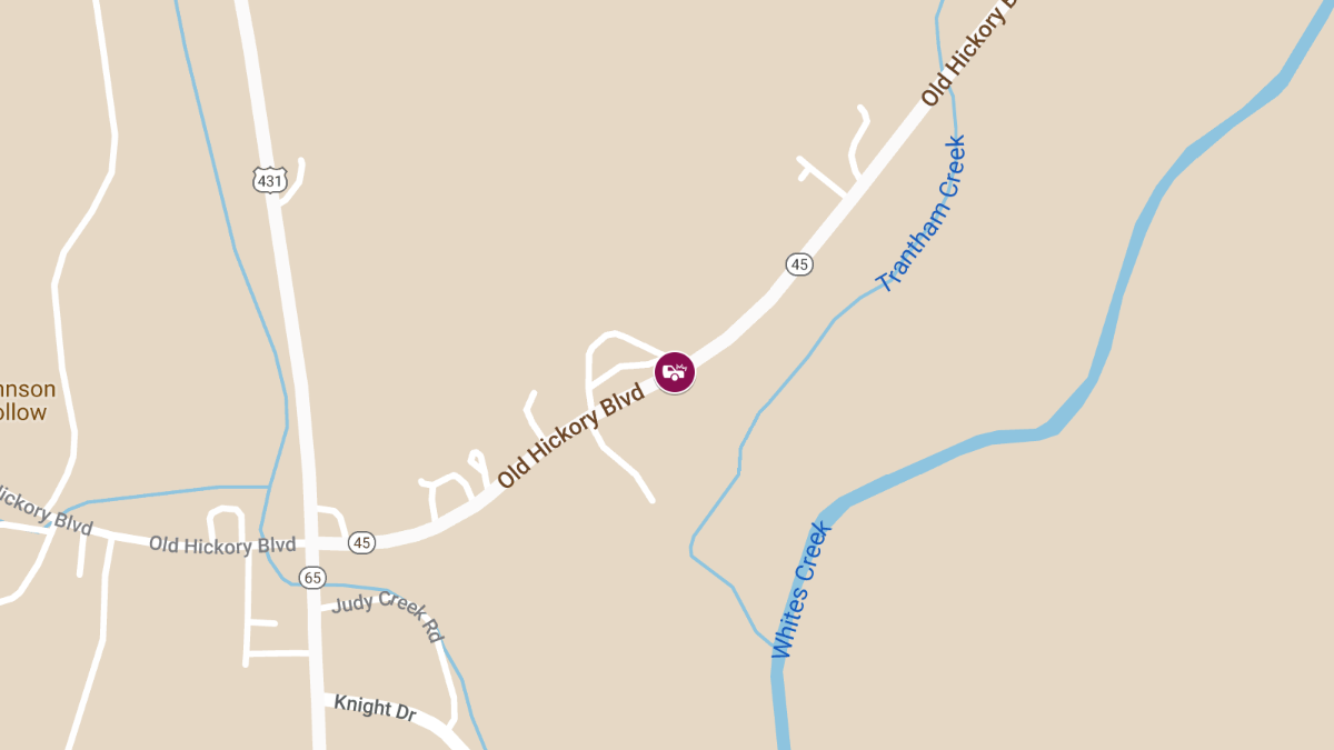 Injury Accident on Old Hickory Blvd