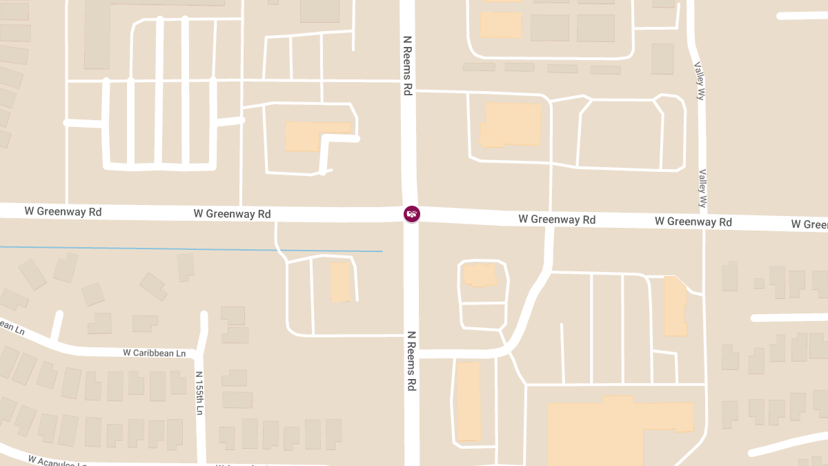 Injury Accident on Reems Rd at W Greenway Rd