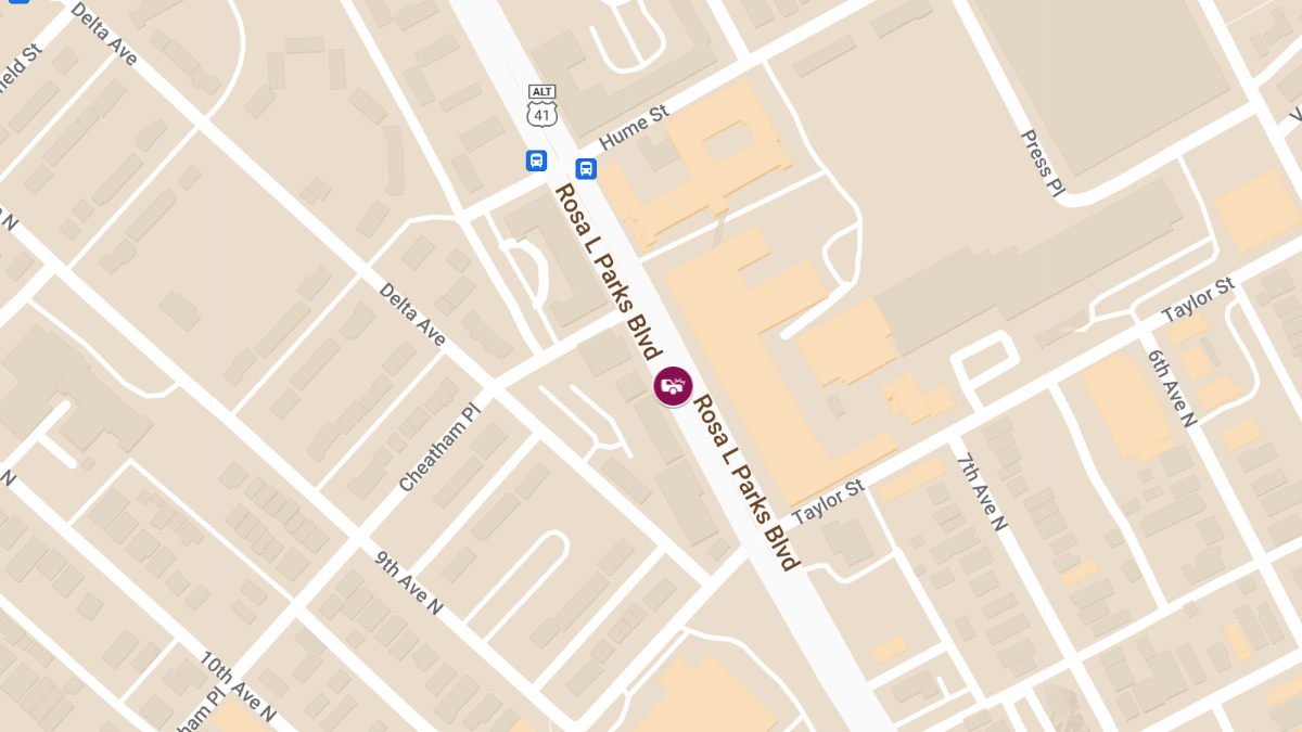 Injury Accident on Rosa L Parks Blvd