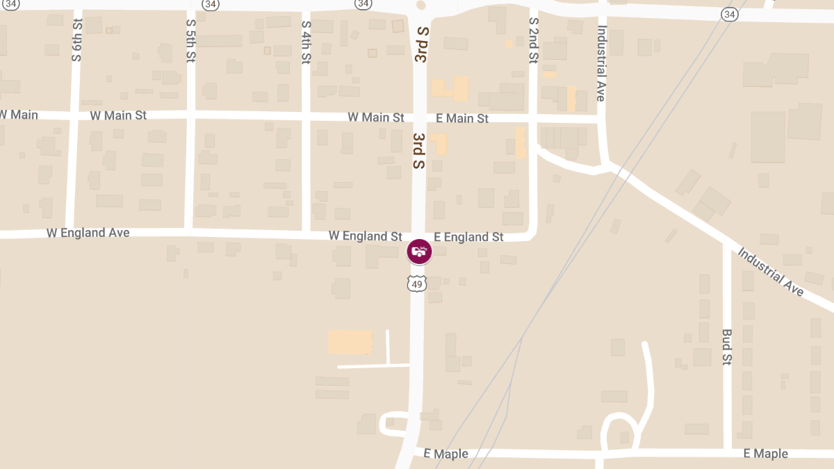 Injury Accident on SB U.S. Highway 49 Near State Highway 34