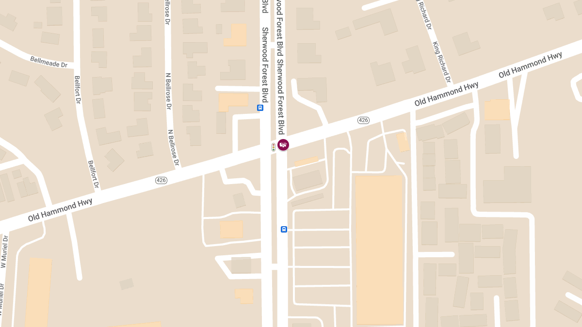 Injury Accident on Sherwood Forest Blvd at Old Hammond Hwy