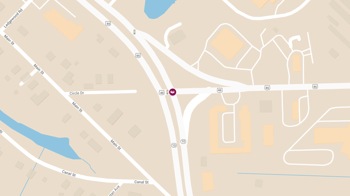 Injury Accident on US-46 E at Rt-10 Causes Traffic Delays