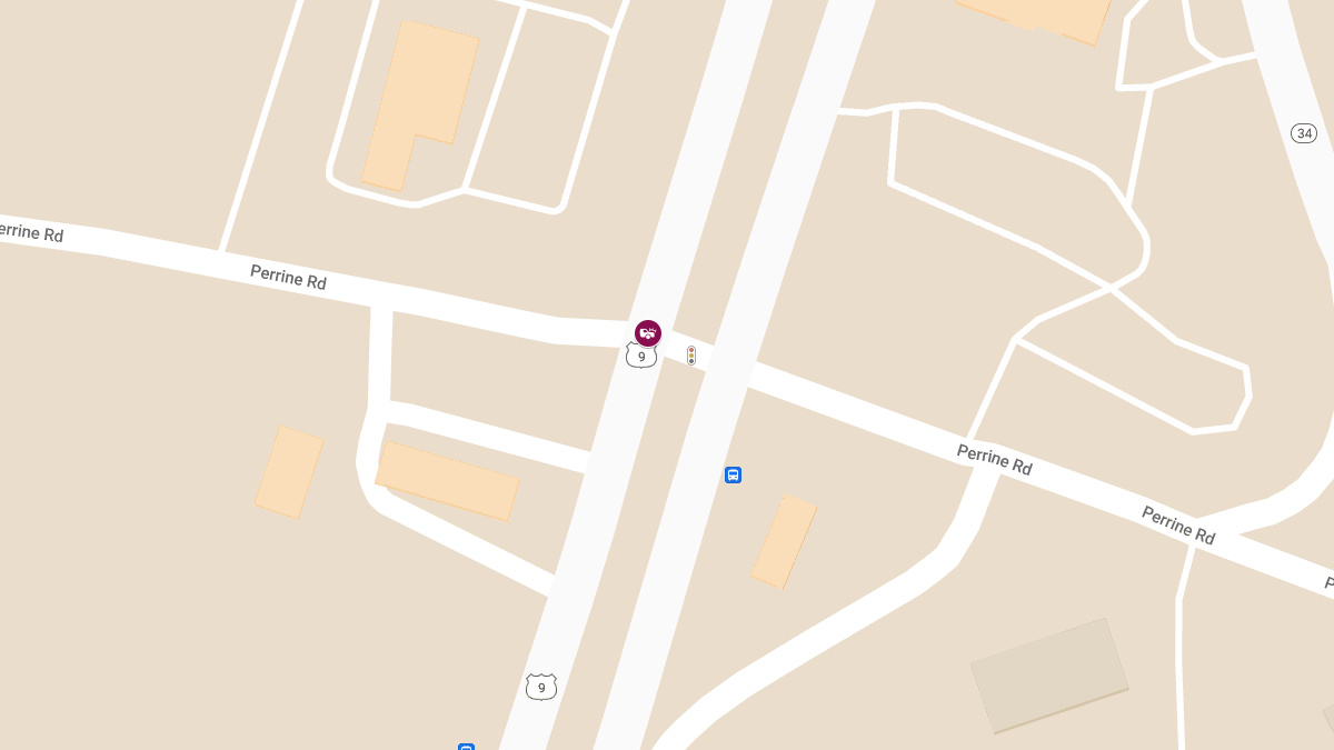 Injury Accident on US-9 S at Perrine Rd