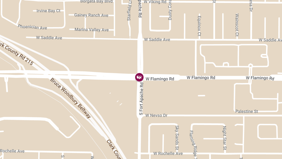 Injury Accident on W Flamingo Rd at S Fort Apache Rd