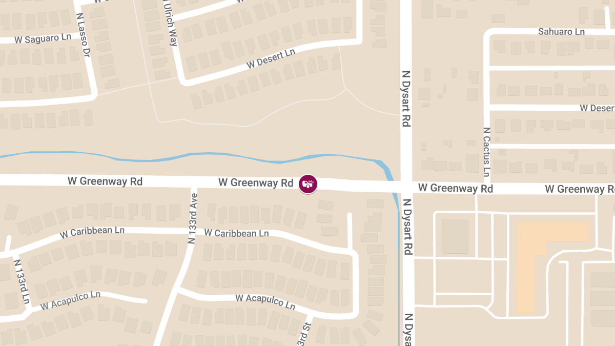 Injury Accident on W Greenway Rd Near Dysart Rd
