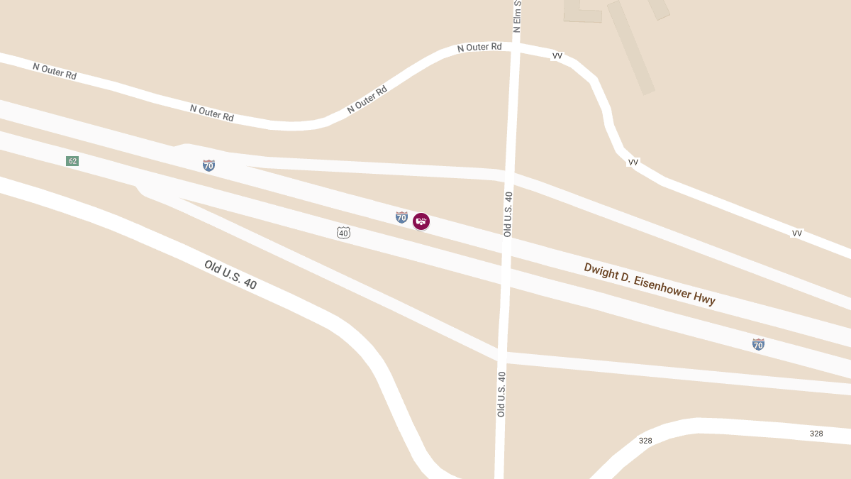 Injury Accident on WB I-70 at 64 MM