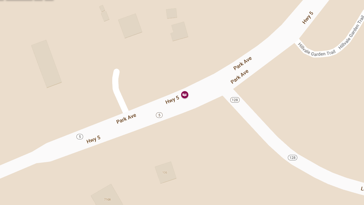 Injury Accident on WB State Highway 5 near State Highway 128