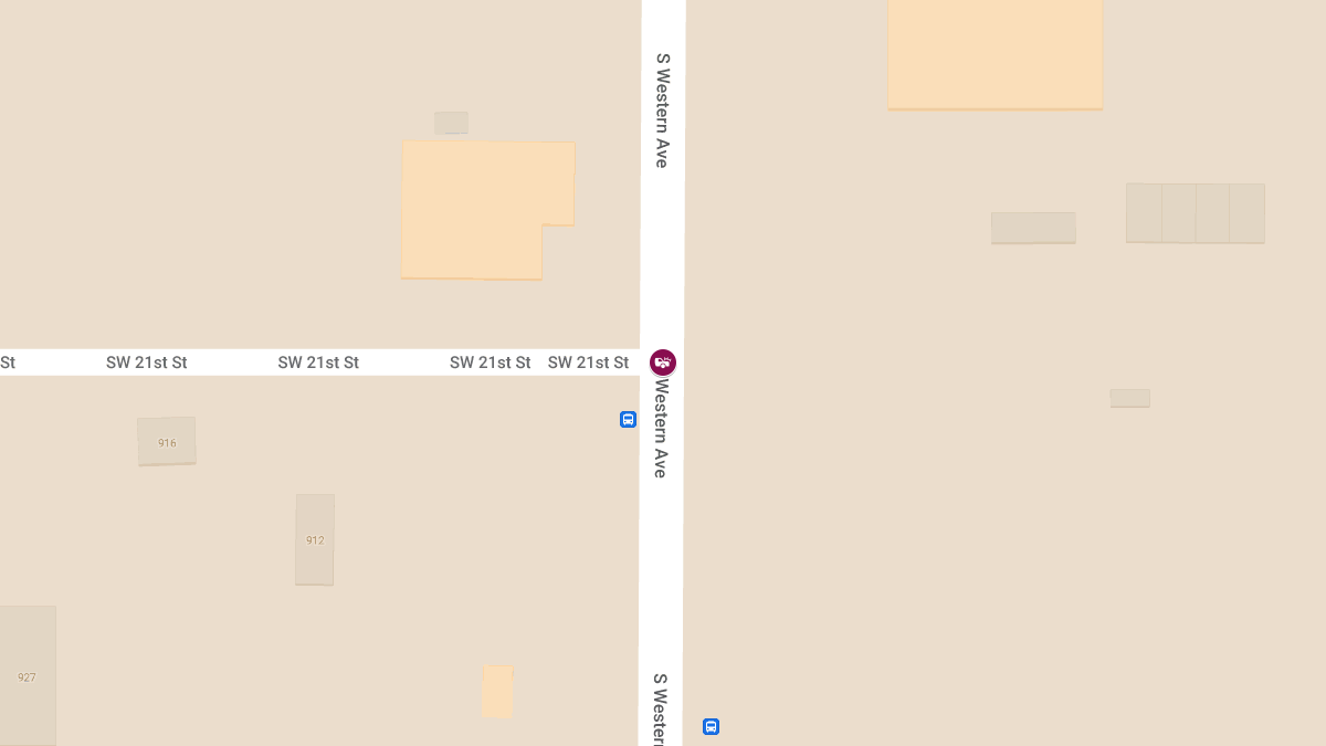 Injury Accident on Western Ave SB at SW 21st St