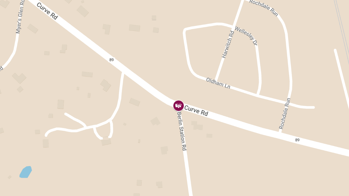 Injury Auto Accident at Berlin Station Rd & Curve Rd