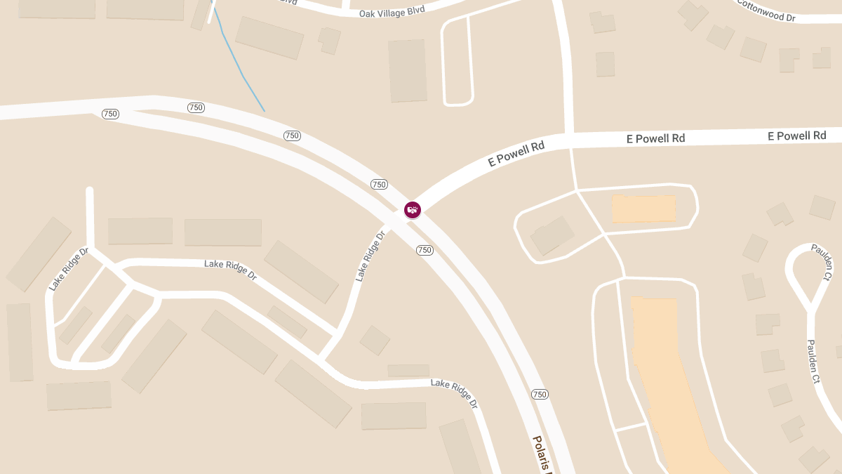 Injury Auto Accident at E Powell Rd & State Route 750