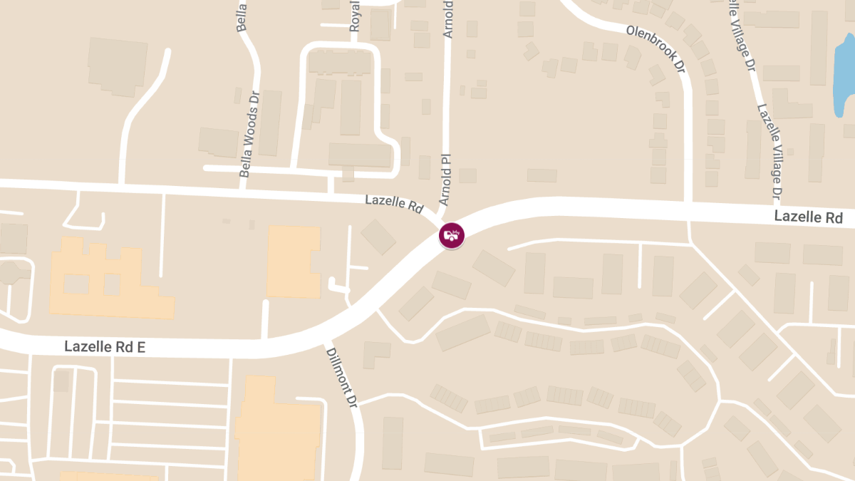 Injury Auto Accident at Lazelle Rd & Lazelle Rd E