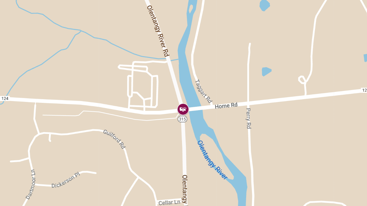 Injury Auto Accident at Riverside Dr & Home Rd