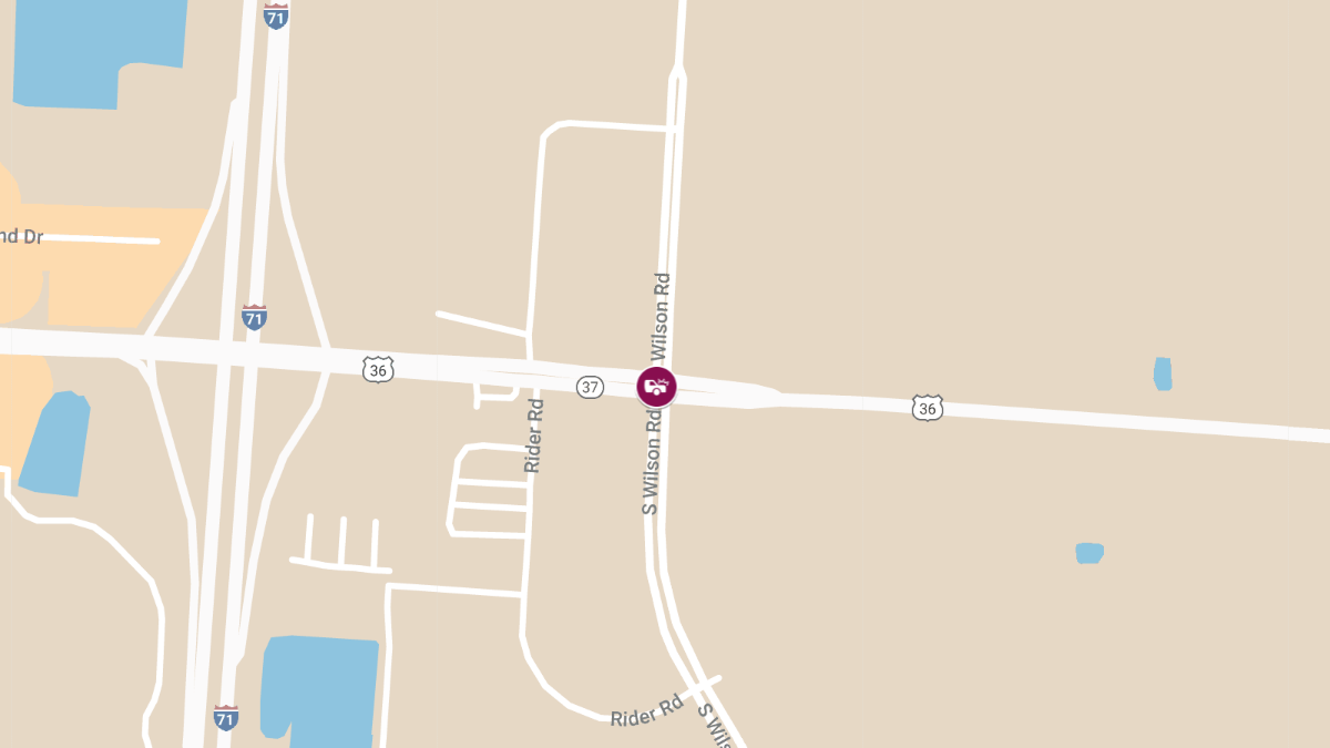 Injury Auto Accident at State Rte 37 E & S Wilson Rd