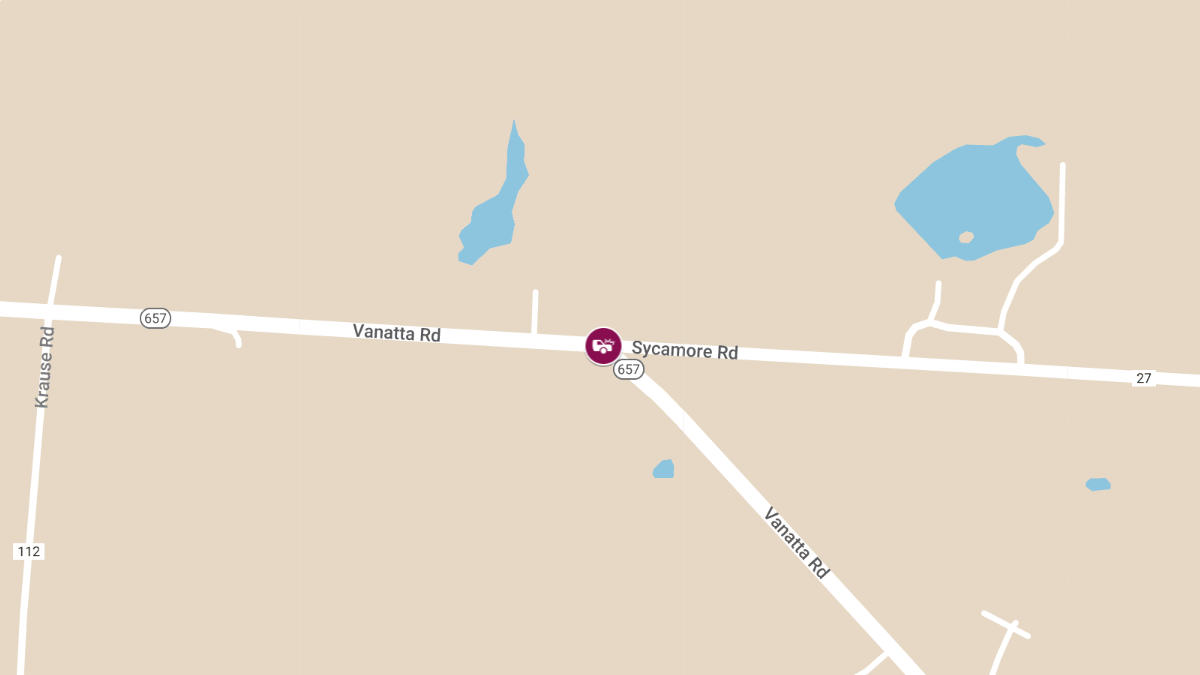 Injury Auto Accident at Sycamore Rd and Vanatta Rd