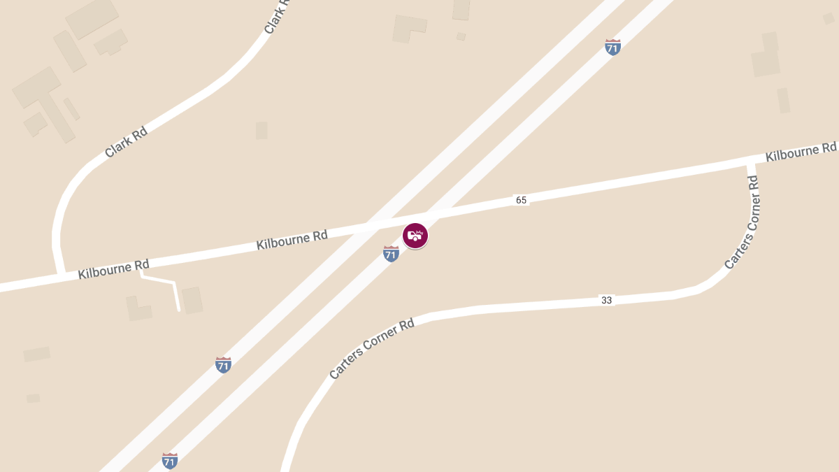 Injury Auto Accident on 137 Block of S Interstate 71