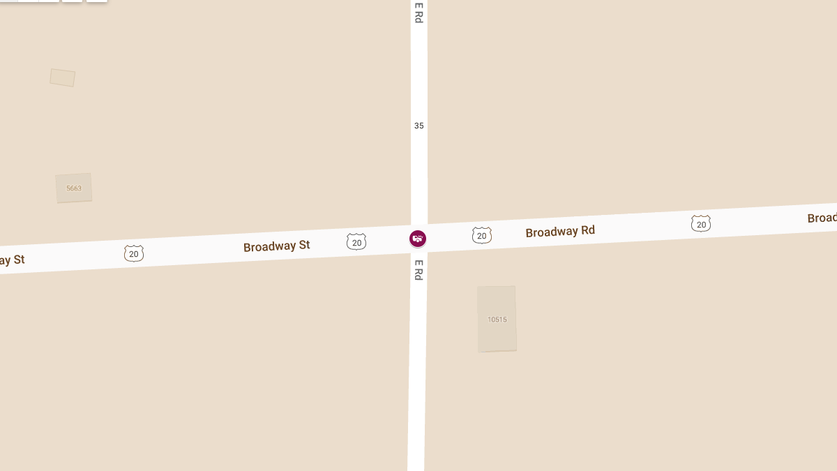 Injury Collision Involving Car and Semi on Rt. 20 and East Rd