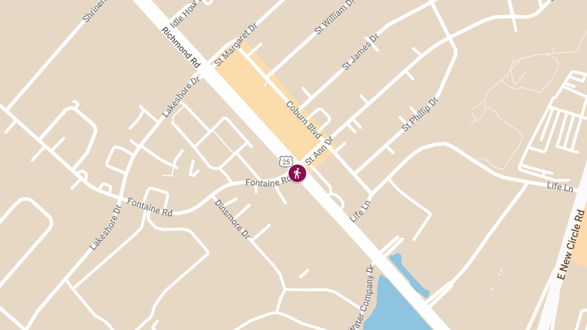 Injury Collision Involving Pedestrian at Richmond Rd & Fontaine Rd