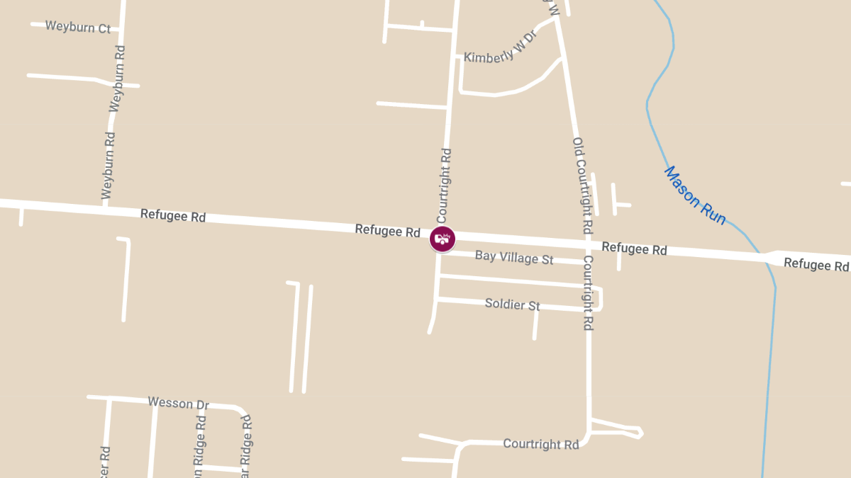 Injury Collision Reported at Refugee Rd & Courtright Rd in Glenbrook