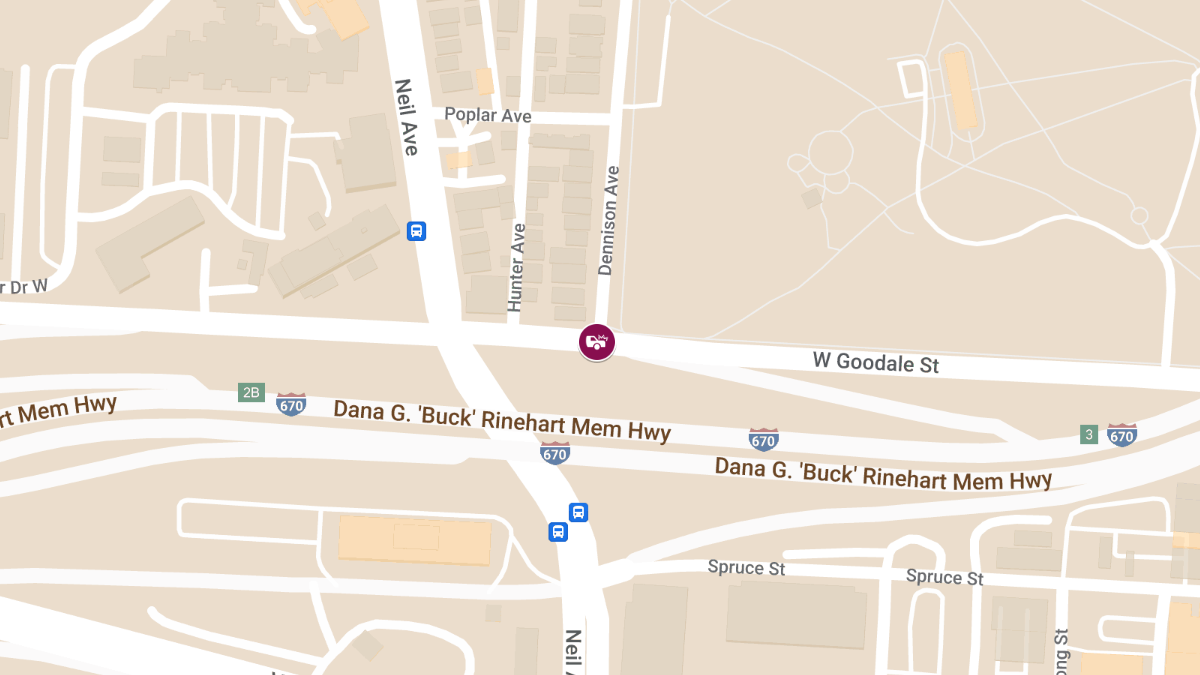 Injury Collision Reported at W Goodale St & Dennison Ave