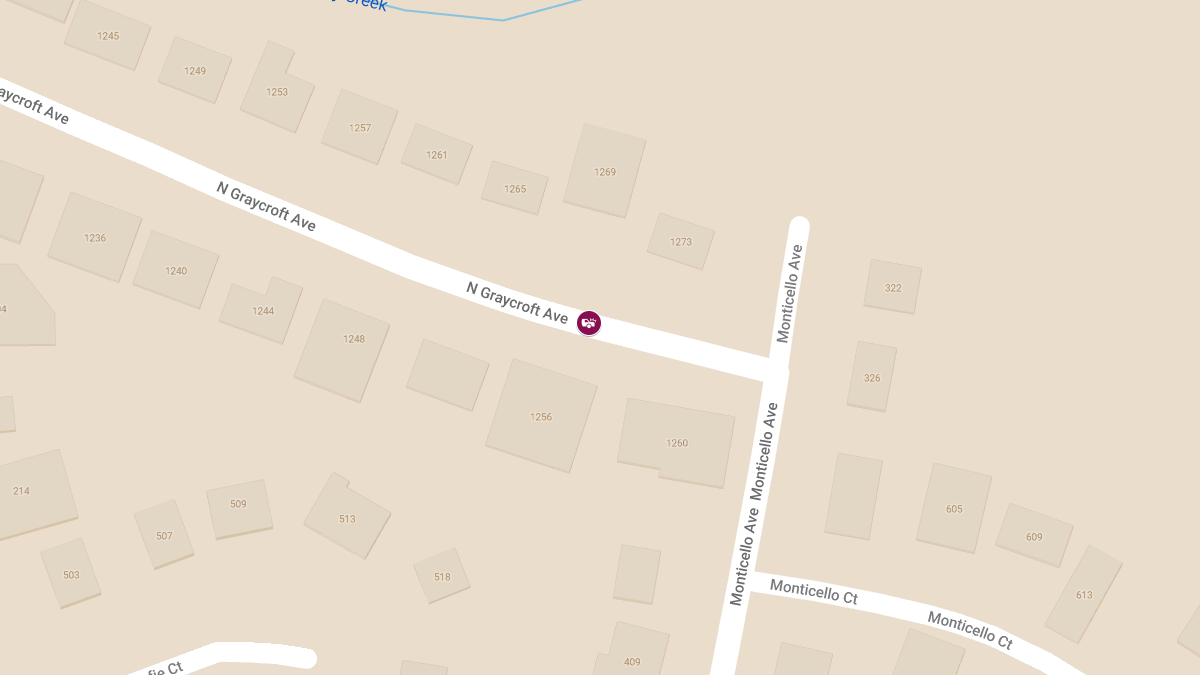 Injury Collision at 1240 N Graycroft Ave
