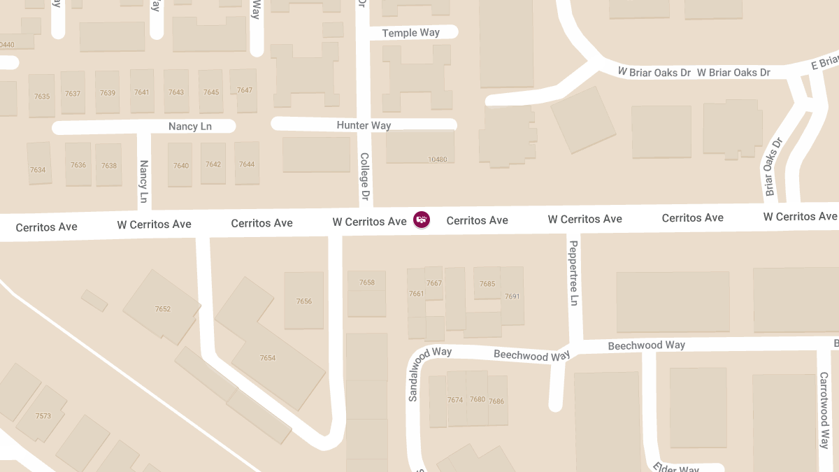 Injury Collision at 7673 W Cerritos Ave