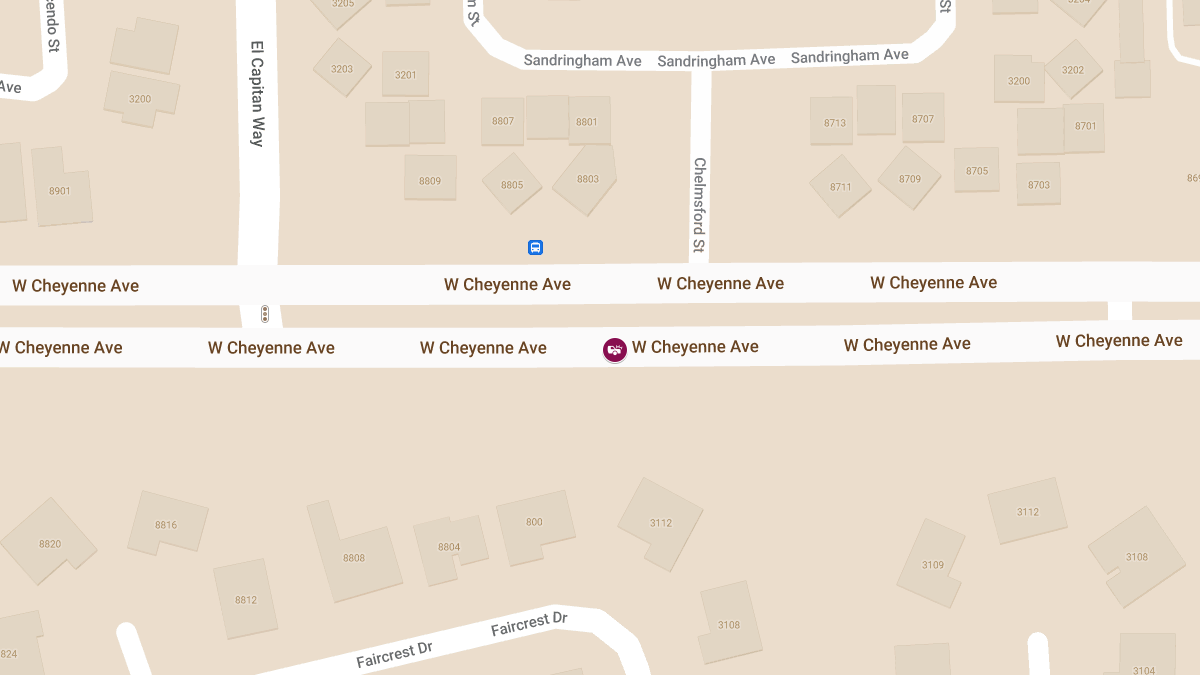 Injury Collision at 8660 W Cheyenne Ave