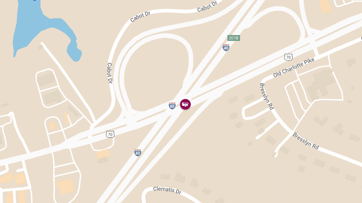 Injury Collision at Charlotte Pike and I-40 W