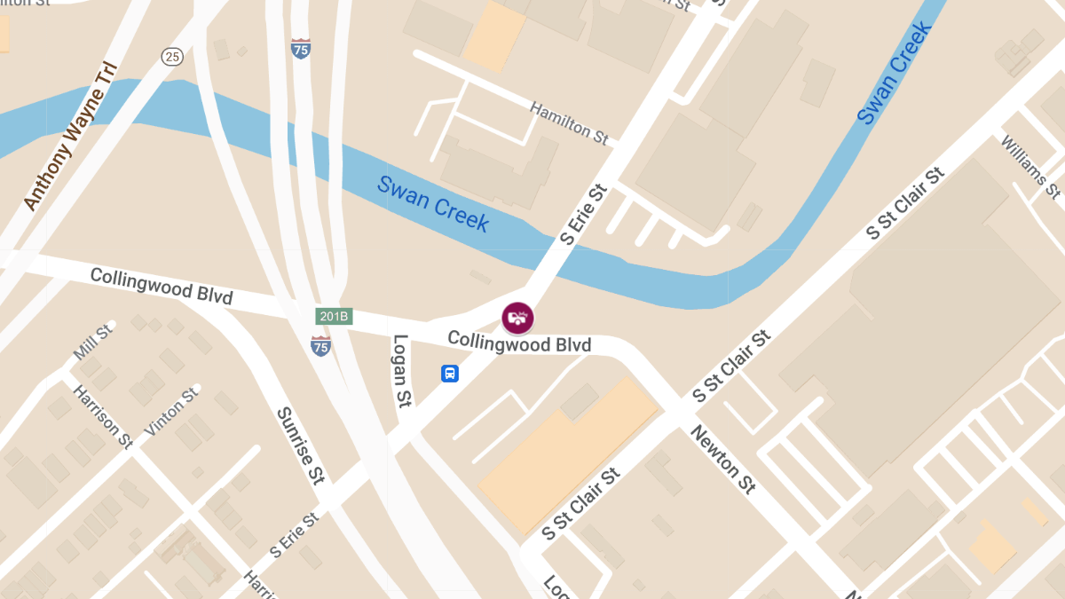 Injury Collision at Collingwood Blvd & S Erie St