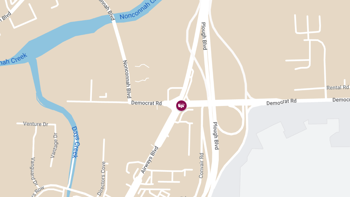 Injury Collision at Democrat Rd & Airways Blvd
