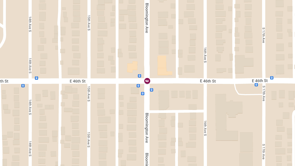 Injury Collision at E 46th St & Bloomington Ave
