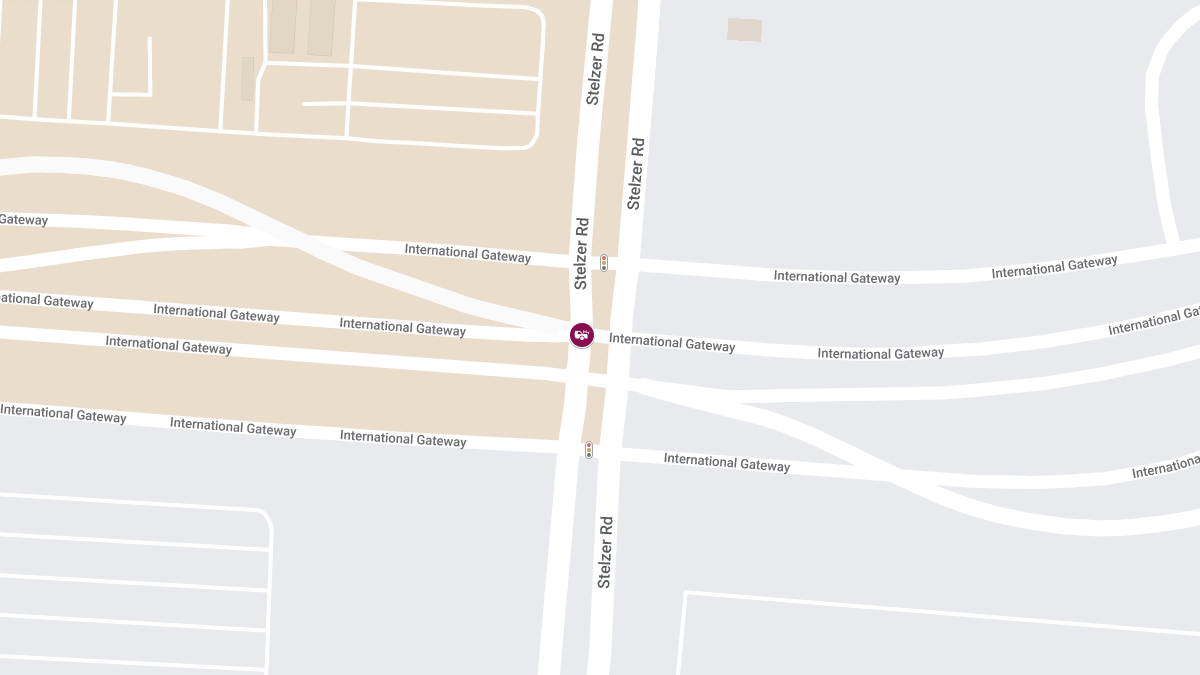 Injury Collision at International Gateway & Stelzer Rd