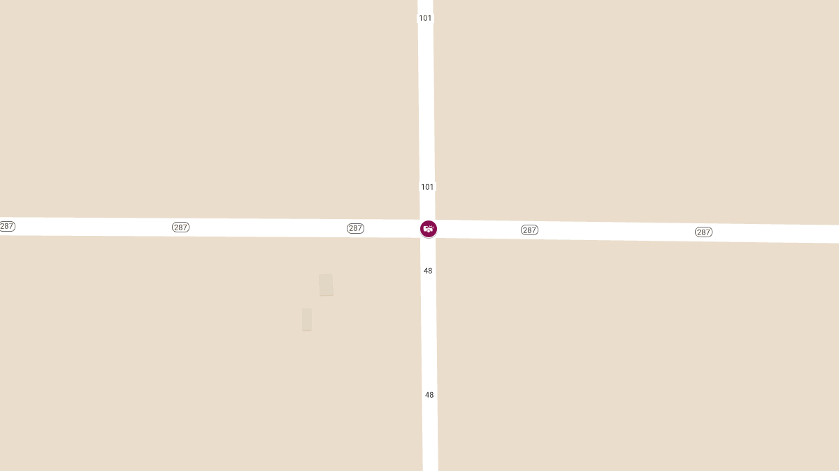 Injury Collision at MN Hwy 287 & Todd County Rd 48