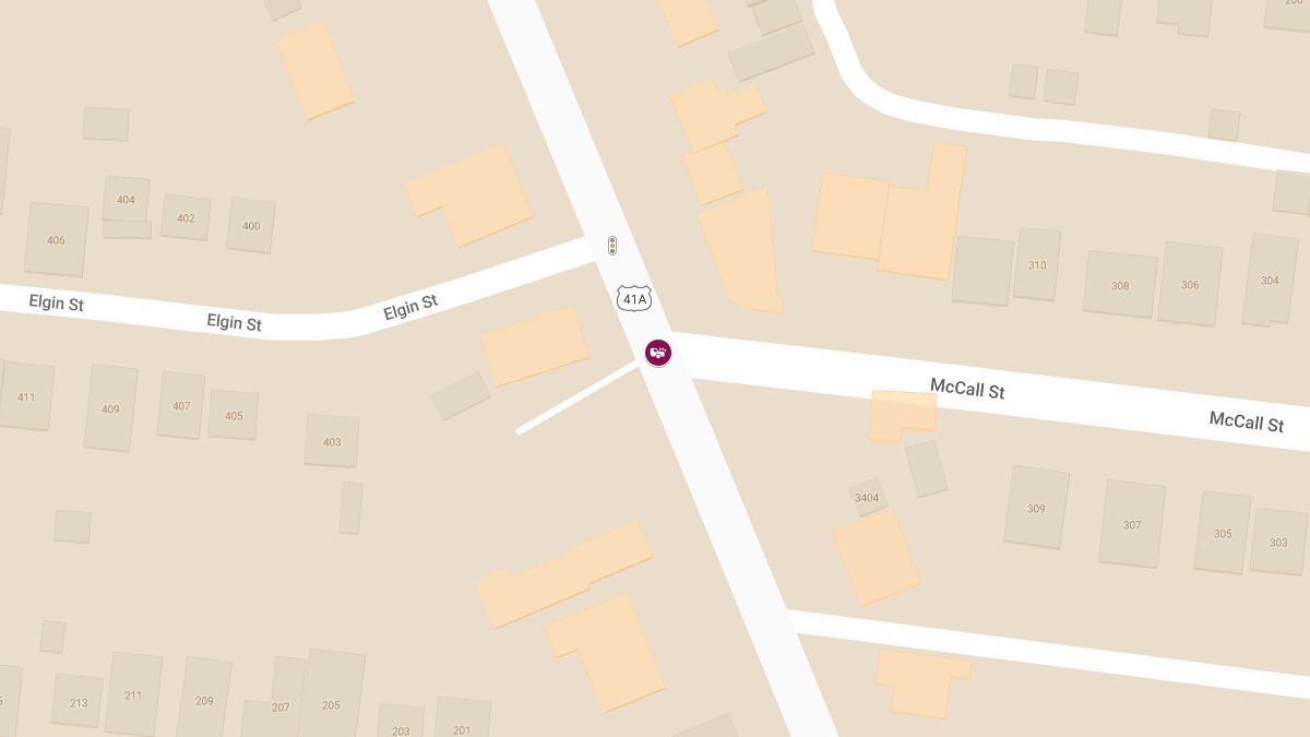 Injury Collision at Nolensville Pike & McCall St