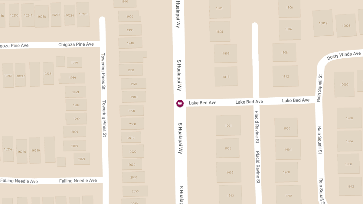 Injury Collision at S Hualapai Way & Lake Bed Ave