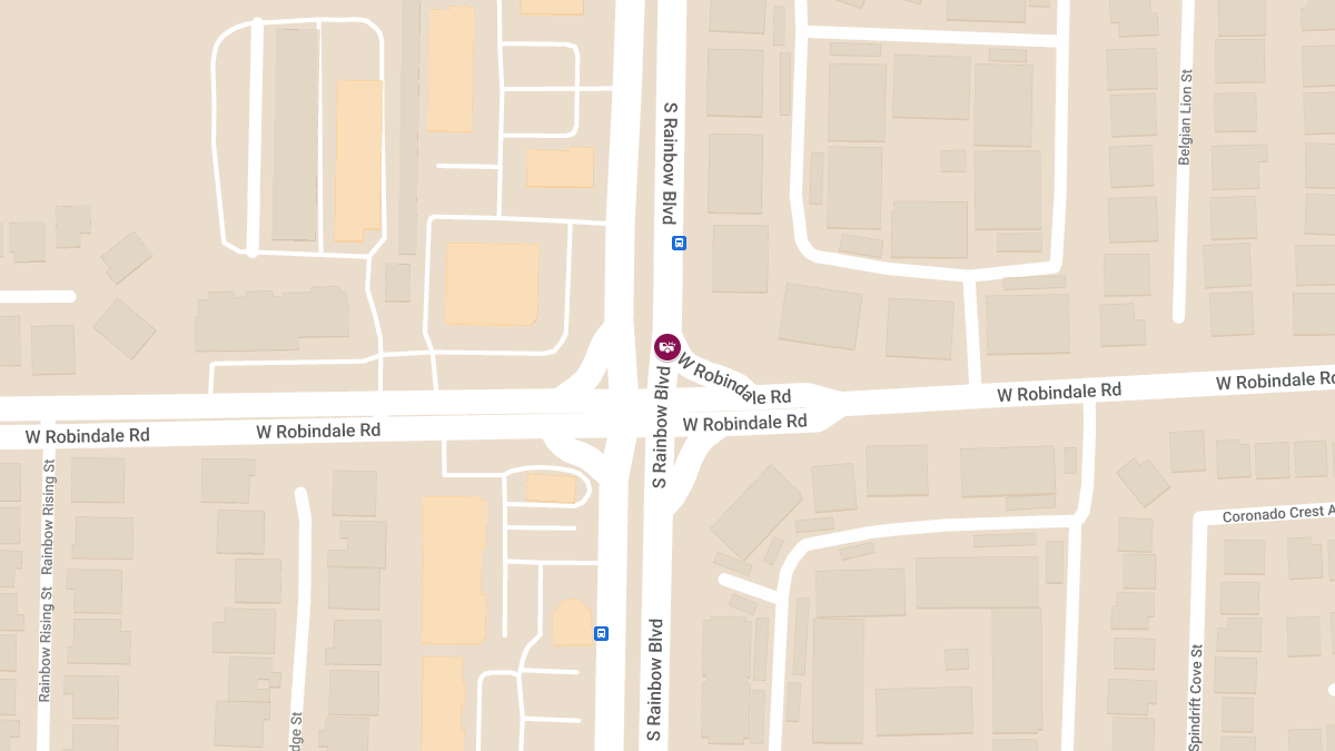 Injury Collision at S Rainbow Blvd & W Robindale Rd