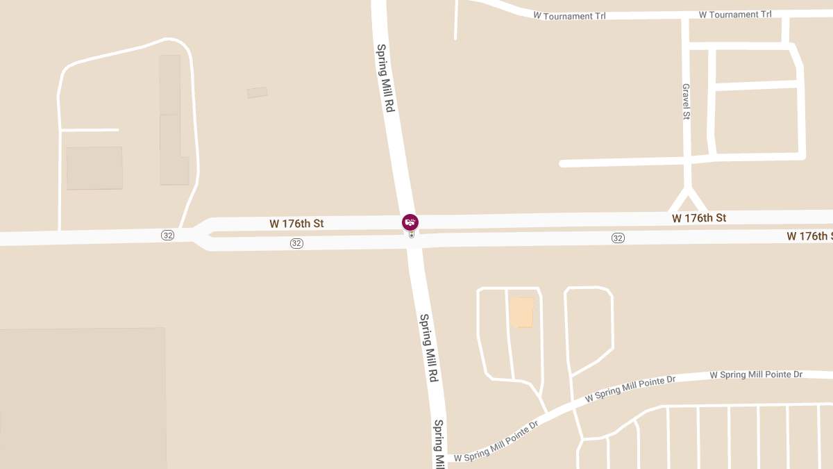 Injury Collision at Spring Mill Rd & W SR-32
