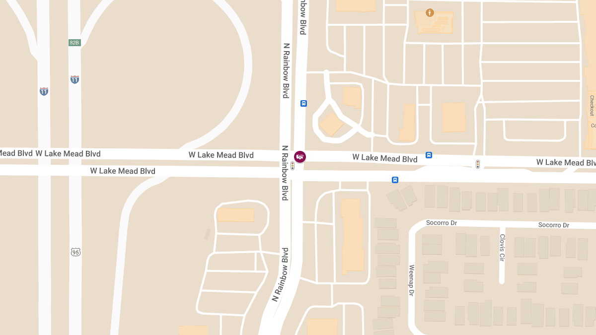 Injury Collision at W Lake Mead Blvd and N Rainbow Blvd