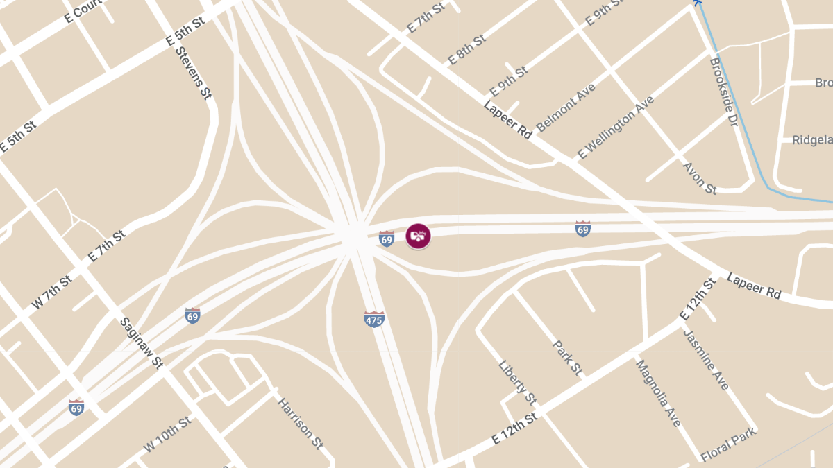 Injury Collision on EB I-69 Near NB I-475