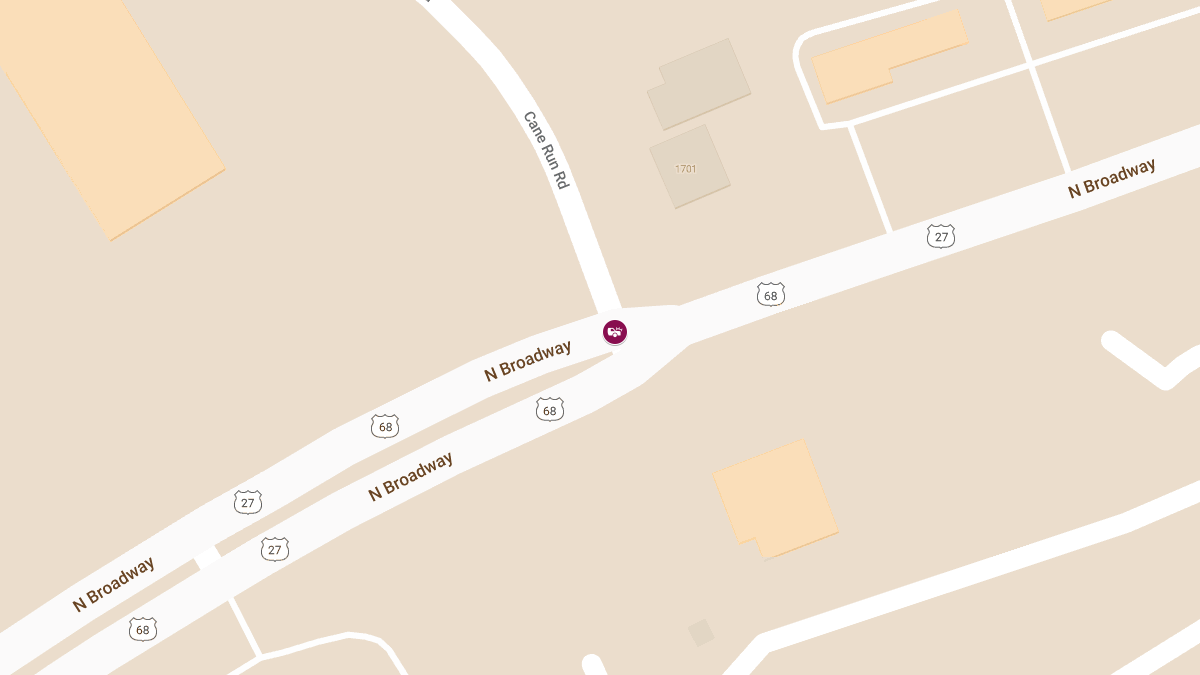 Injury Collision on N Broadway at Cane Run Rd