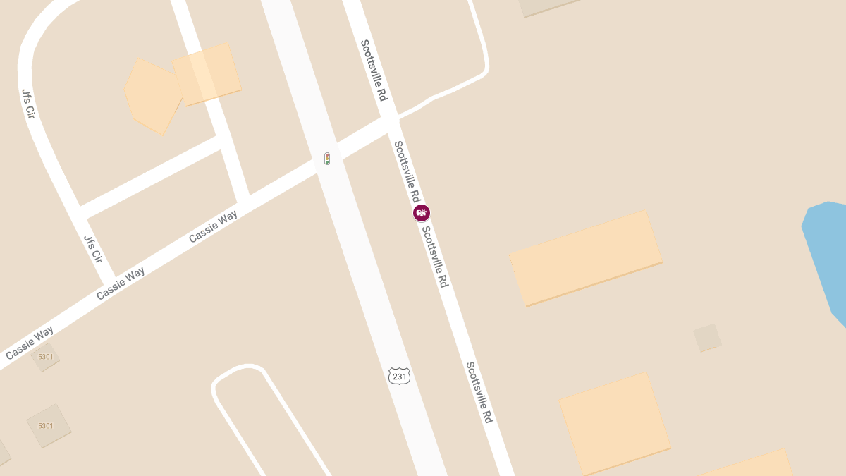 Injury Collision on Scottsville Rd Near Goodwill