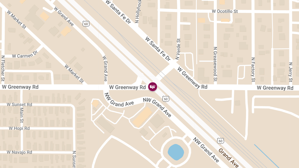 Injury Collision on W Greenway Rd West of US-60/W Grand Ave