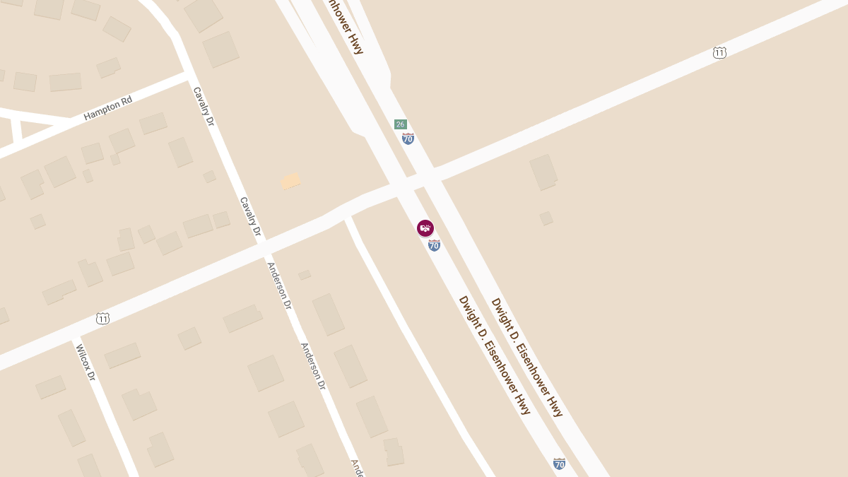 Injury Collision with Rollover on I-70 WB Near 26MM