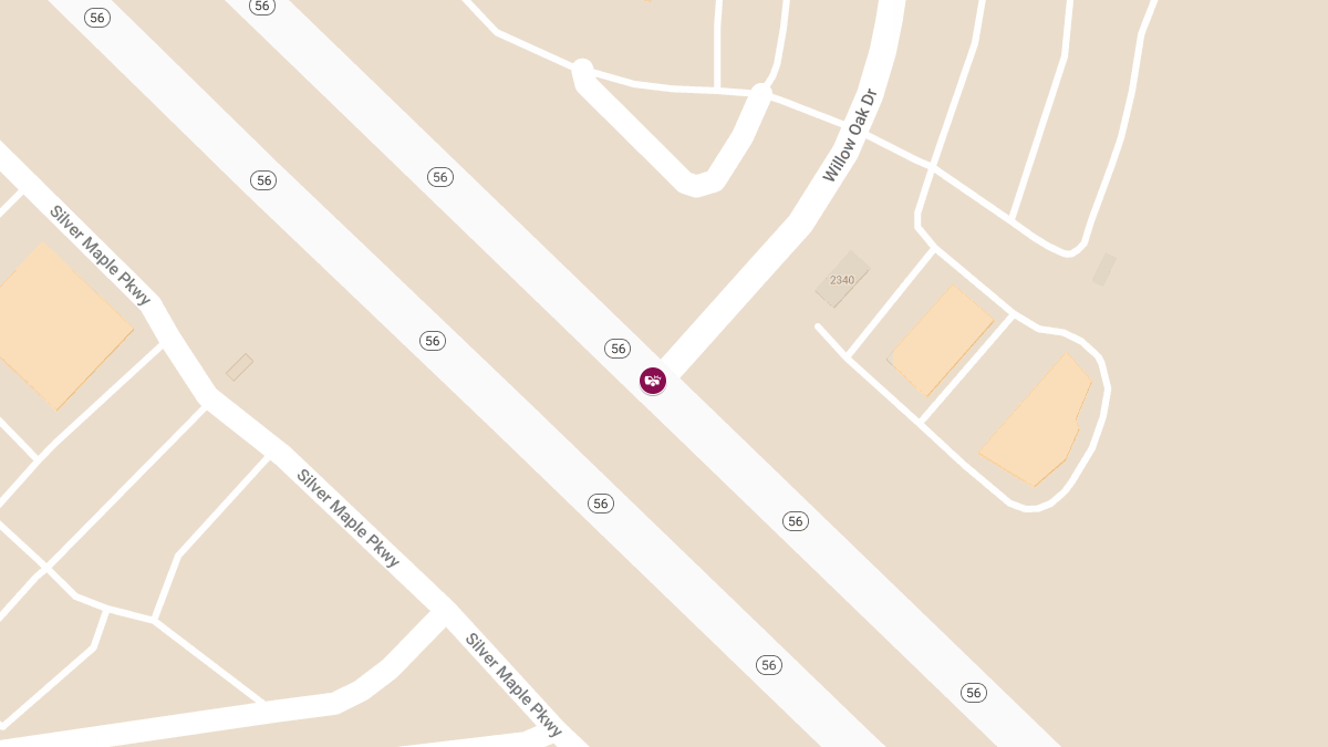Injury Crash Blocks WB Lanes on SR-56 at Willow Oak Dr