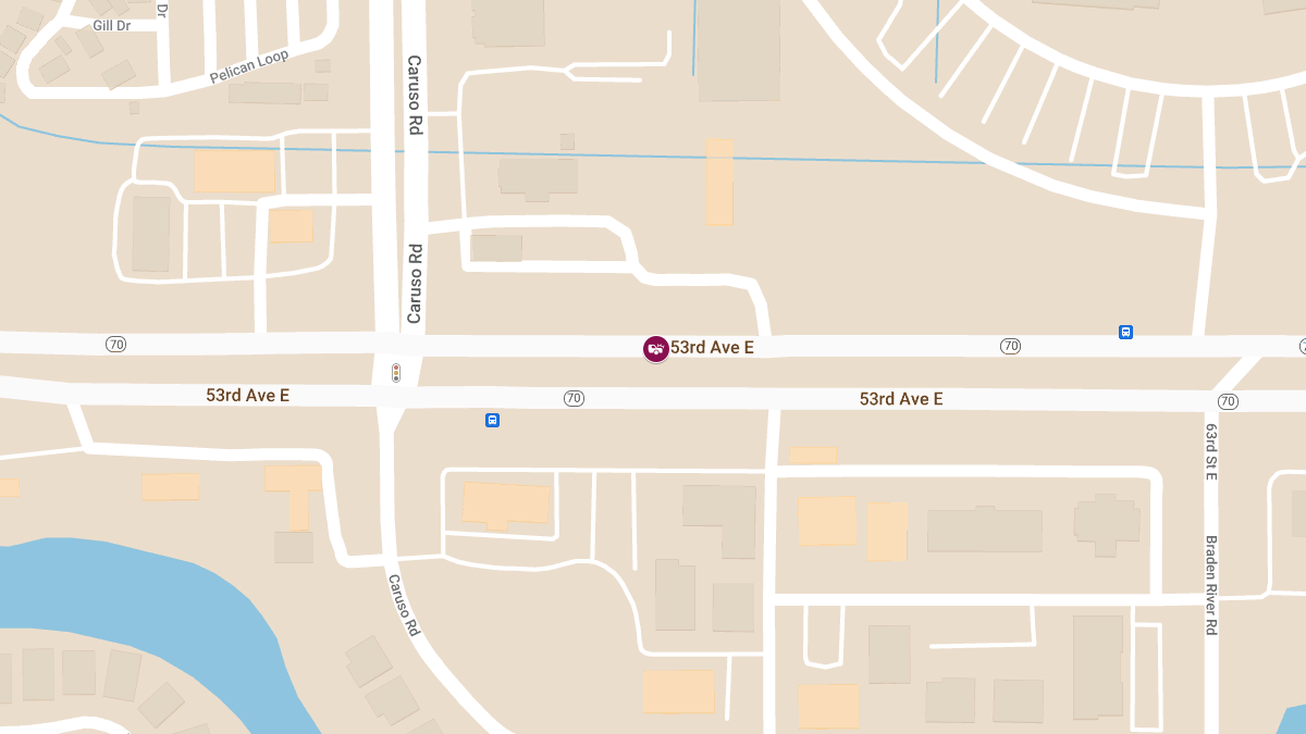 Injury Crash Causes Roadblock on 53rd Ave E Near Caruso Rd