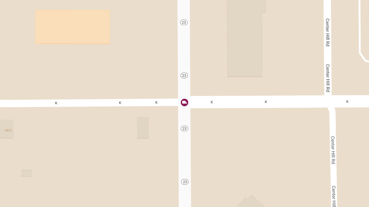 Injury Crash Involving Car and Dump Truck at Hwy 23 & Cty K