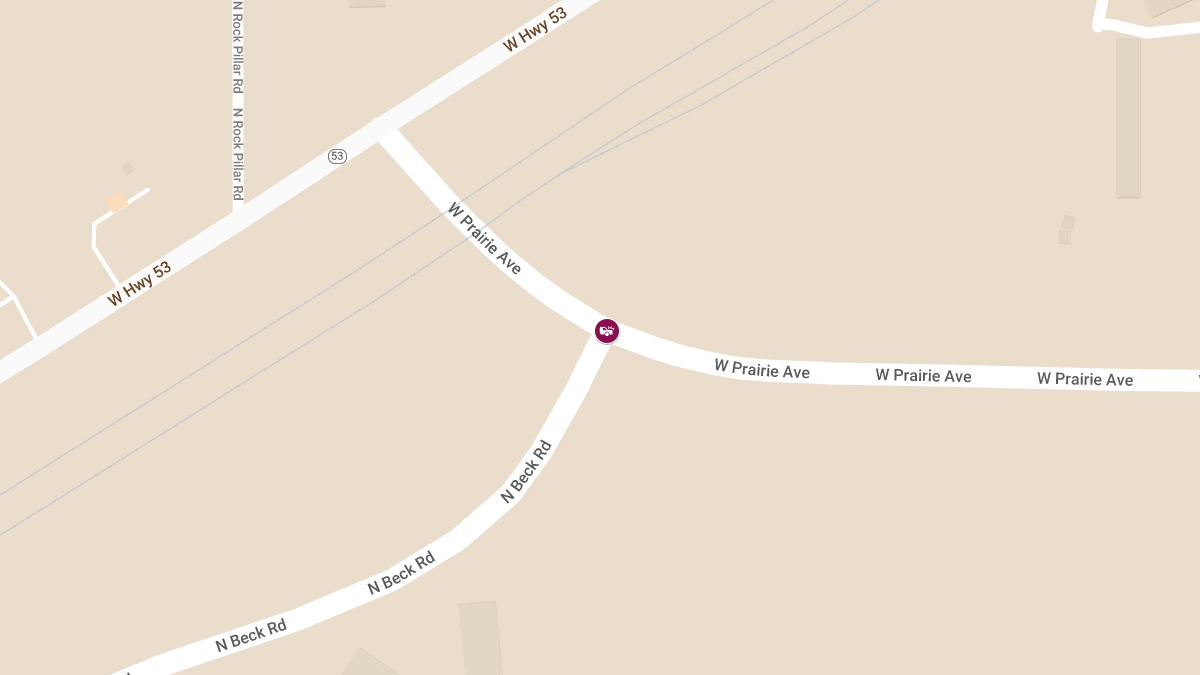 Injury Crash Reported at Beck Rd & Prairie Ave