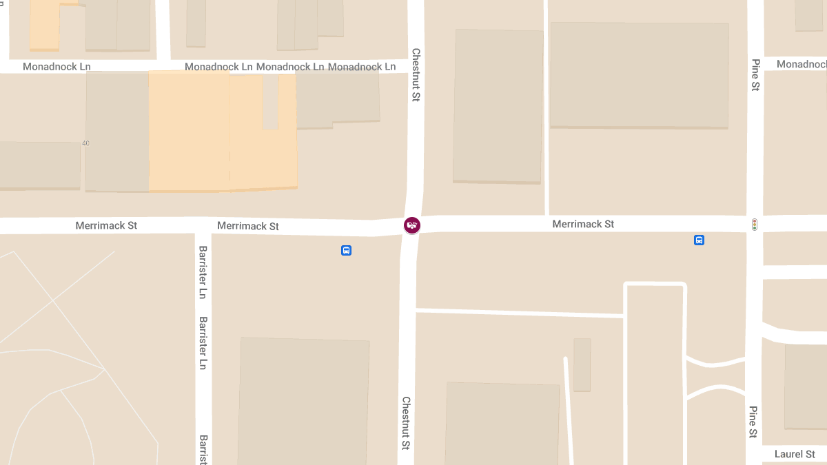 Injury Crash Reported at Chestnut St & Merrimack St
