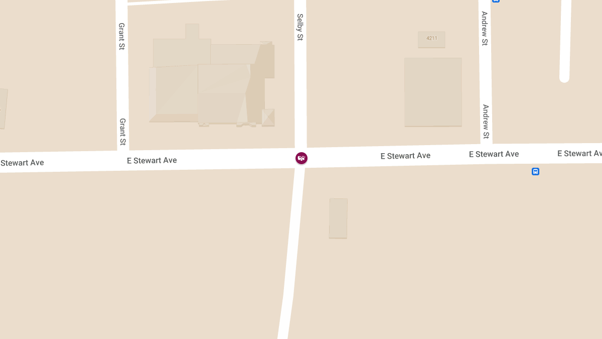 Injury Crash Reported at E Stewart Ave & Selby St