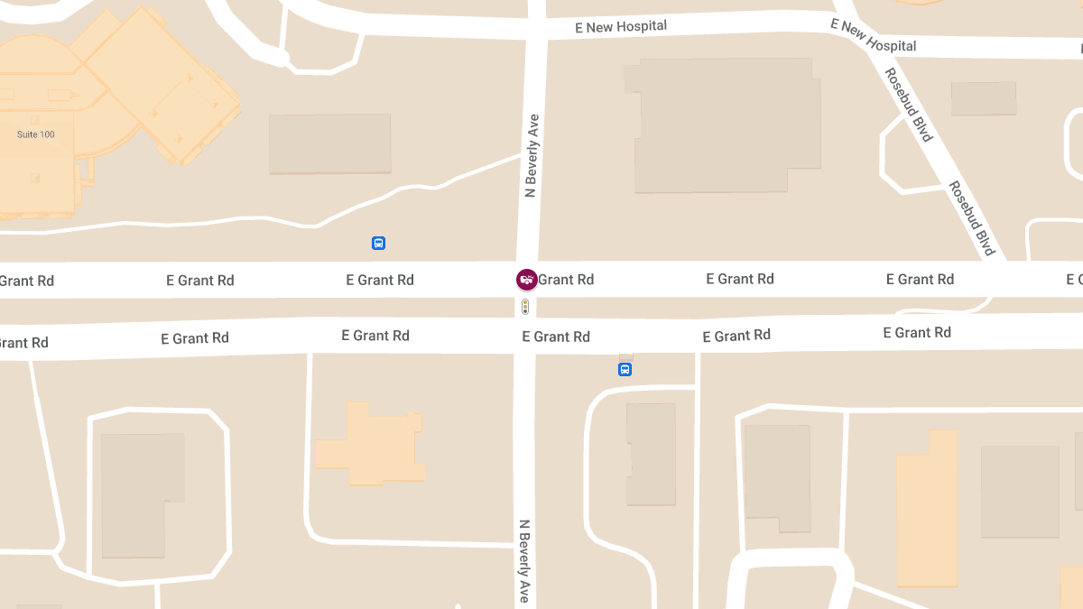 Injury Crash at Grant Rd and Beverly Ave