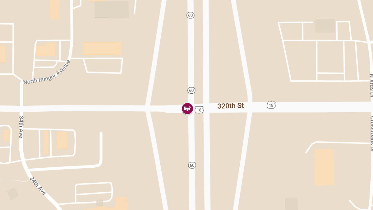 Injury Crash Reported at Hwy 6 & 320th